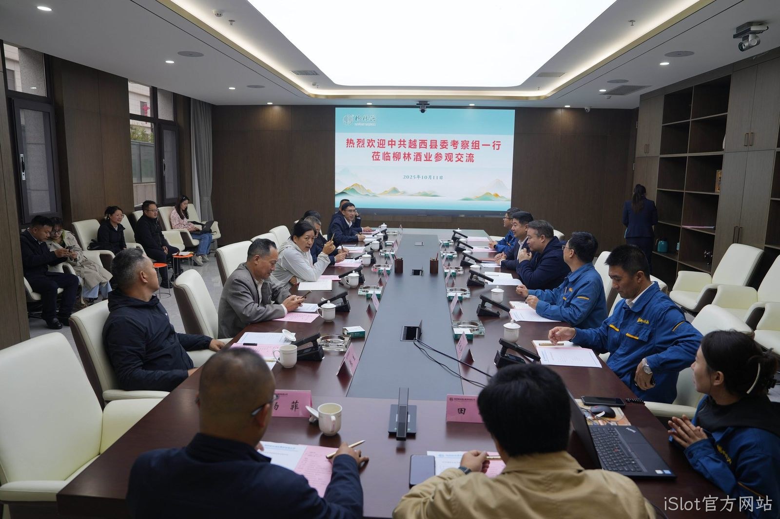 越西县考察团一行莅临iSlot官方网站考察调研